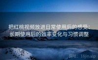 把红桃视频放进日常使用后的感受：长期使用后的效率变化与习惯调整