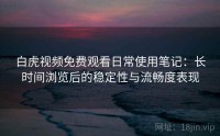 白虎视频免费观看日常使用笔记：长时间浏览后的稳定性与流畅度表现