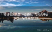 樱桃视频完整体验记录：与同类平台放在一起的直观对比