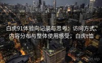 白虎91体验向记录与思考：访问方式、内容分布与整体使用感受，白虎t恤