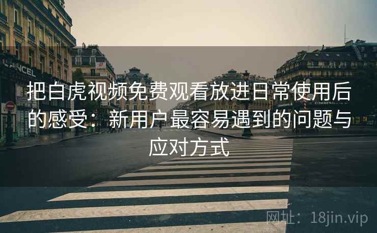 把白虎视频免费观看放进日常使用后的感受：新用户最容易遇到的问题与应对方式