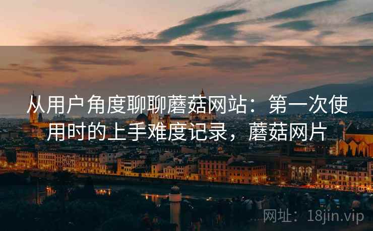 从用户角度聊聊蘑菇网站：第一次使用时的上手难度记录，蘑菇网片