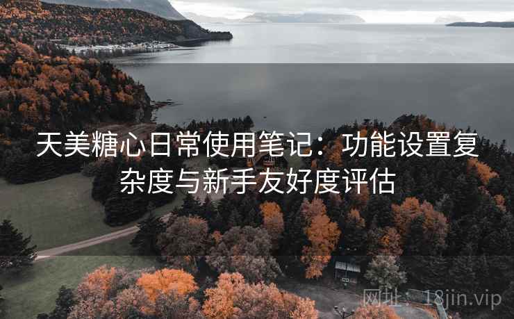 天美糖心日常使用笔记：功能设置复杂度与新手友好度评估