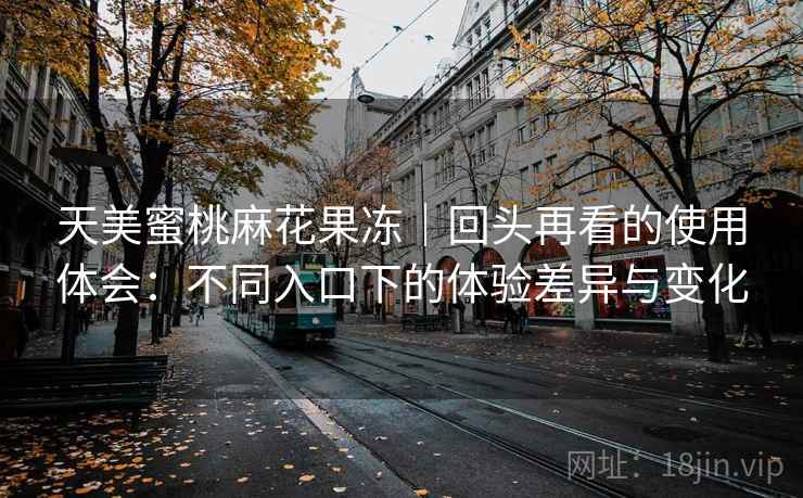 天美蜜桃麻花果冻｜回头再看的使用体会：不同入口下的体验差异与变化