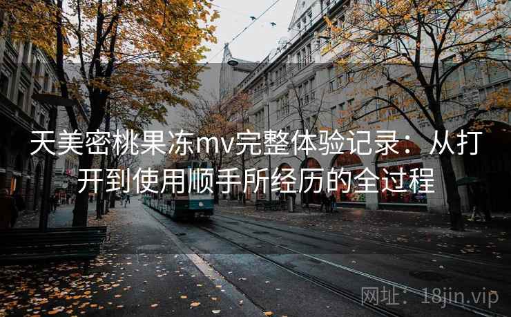 天美密桃果冻mv完整体验记录：从打开到使用顺手所经历的全过程