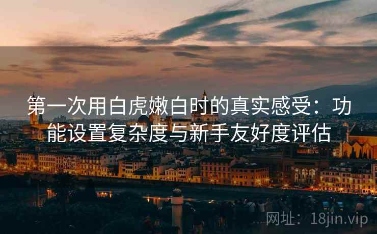 第一次用白虎嫩白时的真实感受：功能设置复杂度与新手友好度评估
