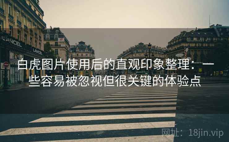 白虎图片使用后的直观印象整理：一些容易被忽视但很关键的体验点